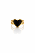Black Heart Ring