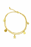 Chanel Two-Layer Anklet