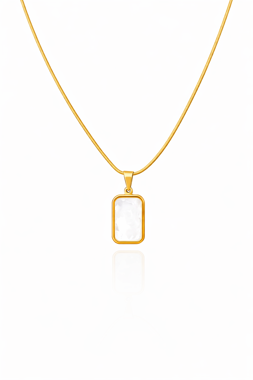 سلسلة  مستطيل رخامى اللون